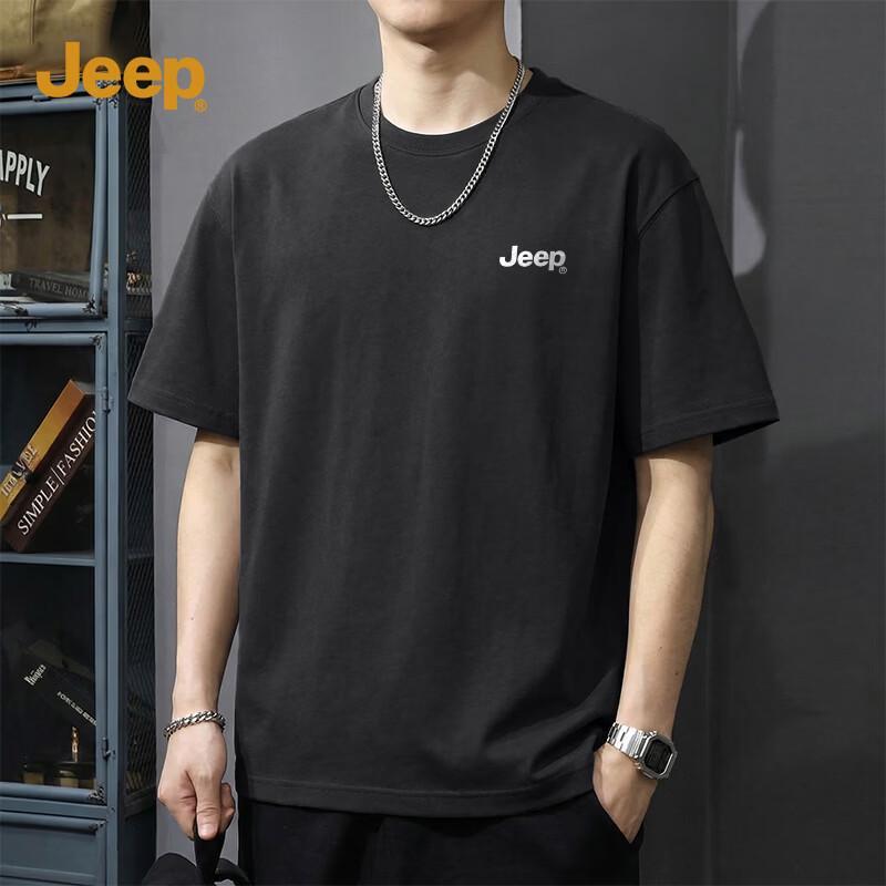 JEEP Men s 220G Pure Cotton Loose Fit T-Shirt M