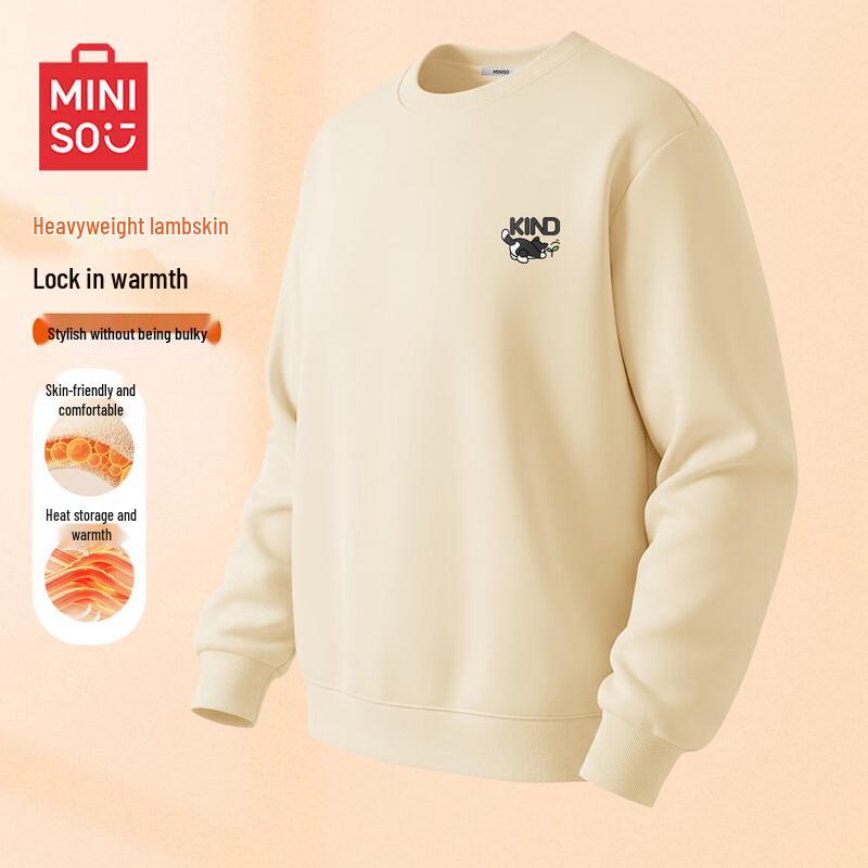 

MINISO Men s Lamb Fleece Sweatshirt L