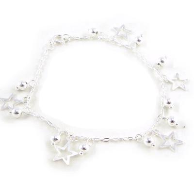 [G1737] - Silver Bracelet 'Choreography' Stars