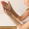 Women's Wool Half-Finger Gloves: Warm, Fingerless, Touchscreen, Knitted, Wrist Support for Autumn/Winter