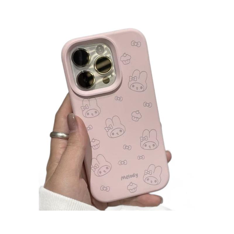 Melody Cute Mochi Soft Case for iPhone 17 Pro Max, 16, 15, 14 Pro, 12 Pro
