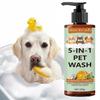 5-in-1 Premium Pet Wash Shampoo, Gentle for Itchy & Sensitive Skin, Provides Itch Relief, Soothing for Dry Skin, Moisturizing Anti-Itch, 250g
