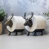 Cute Toilet Paper Holder Creative Elk Shaped Toilet Paper Holder Stand Funny Animal Decoration