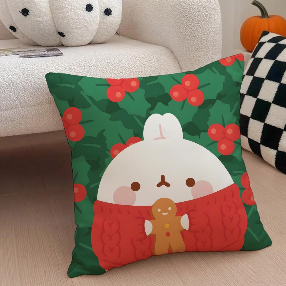 MMolang Cushion Cover Linen Pillow Case Soft Breathable Protective Couch Room Decoration