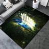 Alfombra Estampada Ataque a los Titanes Sala de Estar Decoración del Hogar Alfombrilla para Sofá Mesa Cojín Antideslizante para Silla Esterilla de Descanso Picnic Camping Ar