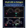 WLJH 40 Pack 194 168 T10 T5 LED Bulbs With Sockets, Non Polarity, Dimmable, For Dash Cluster Dome Map Door Trunk Parking License Plate Lights,300 LM