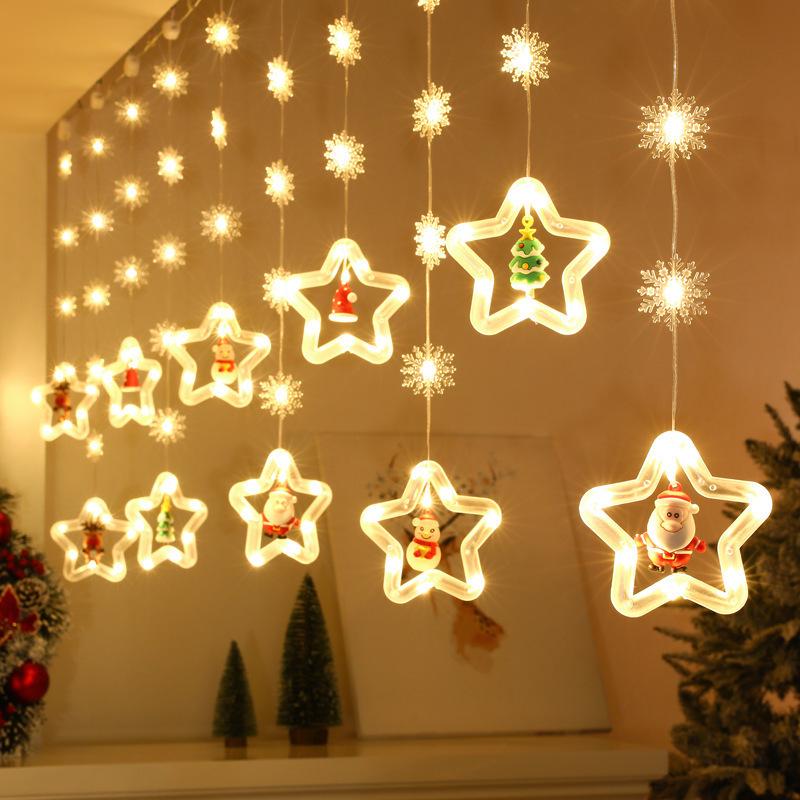 LED Flashing Curtain Lights for Christmas – Indoor Decorative Atmosphere Lighting