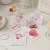 6 pcs Simple and Simple Picture Greeting Card Qixi Valentine's Day Flower Shop Birthday Thank you Card Blessing Card