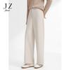 JUZUI Women's Minimalist Relaxed Drapey Straight Pants