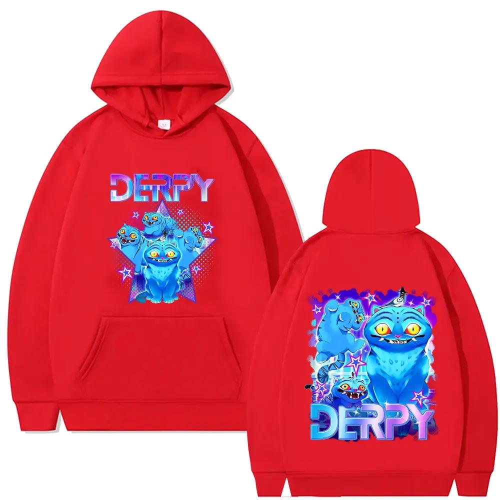 Kpop Demon Hunters Derpy Tiger Hoodie Men Women Fashion Casual Pullover Hoodies Autumn Winter Vintage Cool Fleece Streetwear