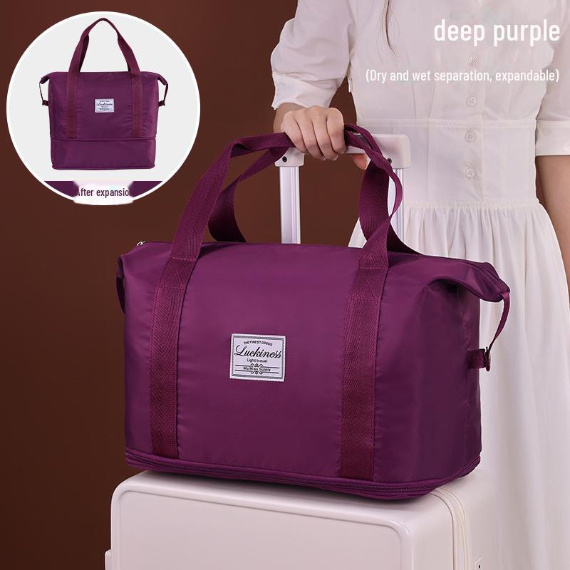 Geantă de călătorie din pânză Oxford de mare capacitate, cu separare între umed și uscat, pentru sport și fitness