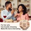 Dining Dice Board Game-12-Sided Meal Planning Game -Themed Labels- Valentine's Day Couples Gift, Date Night Party Game Night