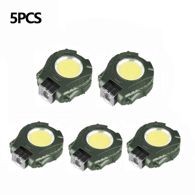 Multifunctional COB Keychain Light with Hand Wave Sensor Portable Clip-on LED Flashlight Hat Headlight for Outdoor Working