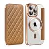 KEYSION Custodia Portafoglio a Libro in Pelle Placcata per iPhone 11 12 13 Pro Max Slot per Carte Ricarica Wireless Magnetica Cover Posteriore del Telefono