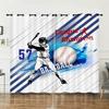 Curtain Bedroom Curtain Digital Printing Sports Baseball Blackout Curtain Fabric No Punching