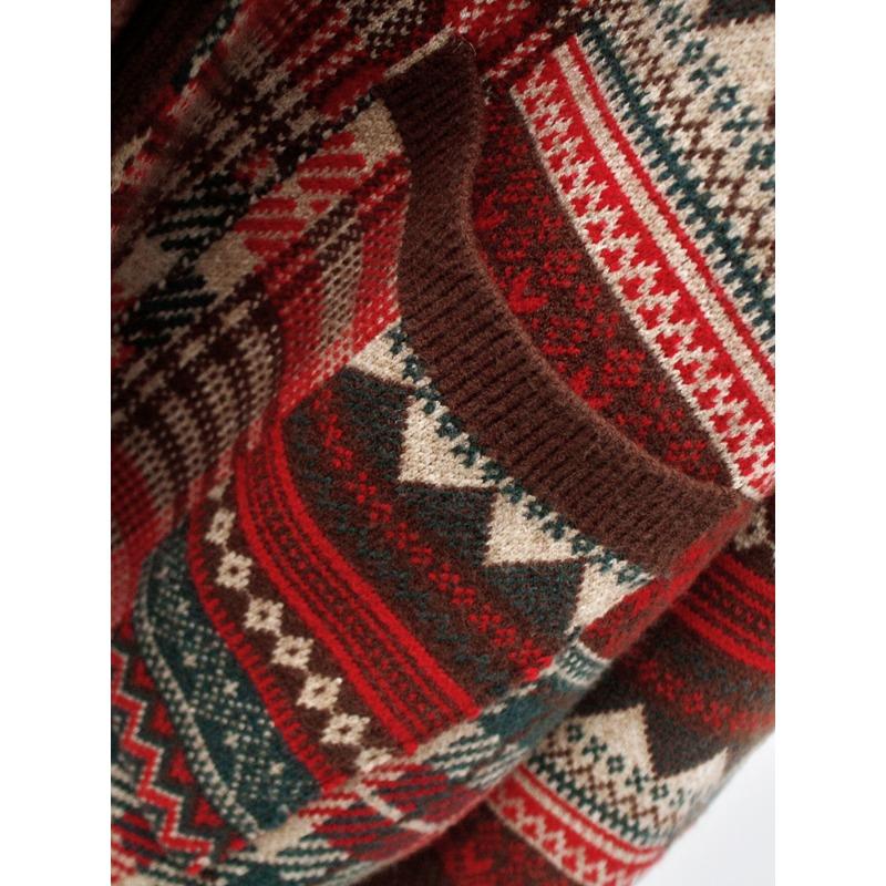 Dimanaf 2025 Winter Plus Size Print Autumn Women Buttons Sweaters Jacket Knitting Casual Style Loose Cardigan Sweater