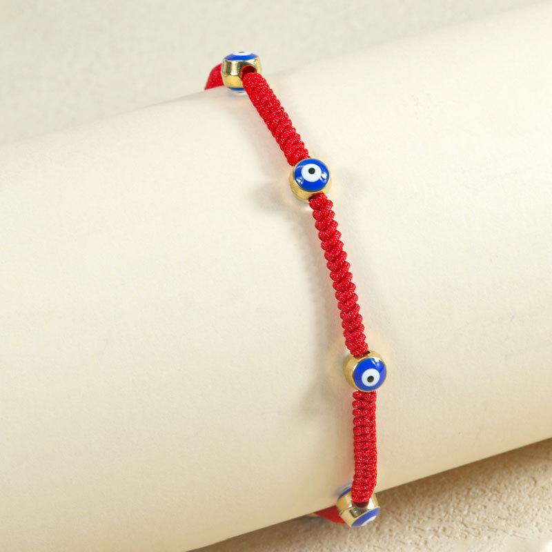 Evil Eye Crystal Beaded Adjustable Bracelet for Boys & Girls