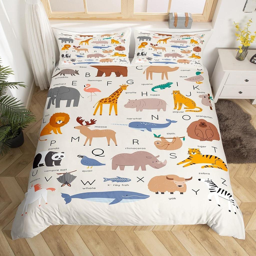 Comforter Blue Alphabet Space Spaceship Single Queen Size Cartoon Bedding Set For Boys Kids Outer Space Black Comforter