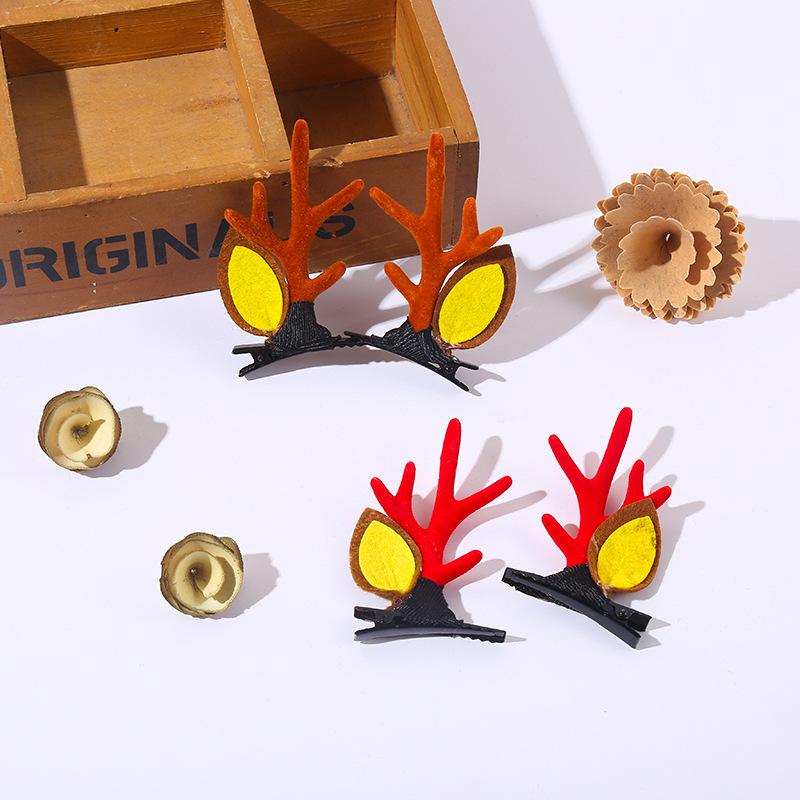 Cute Antlers Dog Cat Kid Hari Accessories Christmas Supplies for Pets Girls Santa Claus Puppy Mascotas Hairpin Hearwear