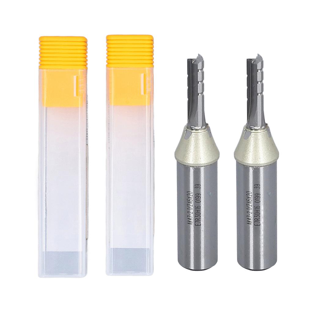 2PCS Woodworking Drill Bits 12 Inch Tungsten Steel CNC 3 Flutes Cutting Drill Bits