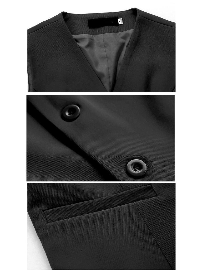 Dunkelblauer Damen Ärmelloser Professioneller Büro-Weste