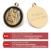 Benutzerdefinierte Hundemarke Personalisierte Hundemarke Golden Retriever Schild Retro Haustierhalsband Zubehör Name DIY Für Welpen Halsketten Anhänger