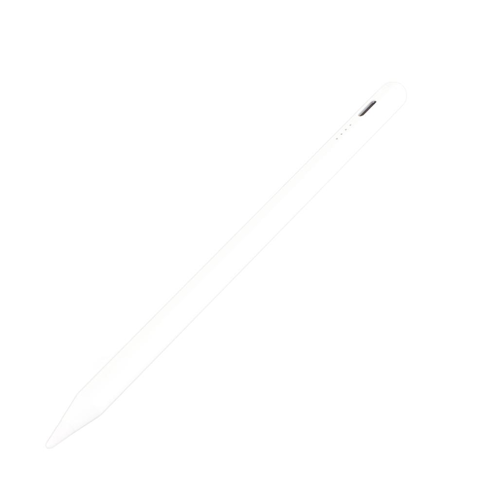 2259 Tablet-Stift für IOS-Tablet mit 2 Ersatzspitzen Magnetische Adsorption USB-Anschluss Stift Weiß