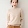 Women's Cashmere Half-High Collar Velvet Sweater - New 2023 Autumn/Winter Long Sleeve Pullover Knit Base Layer Shirt