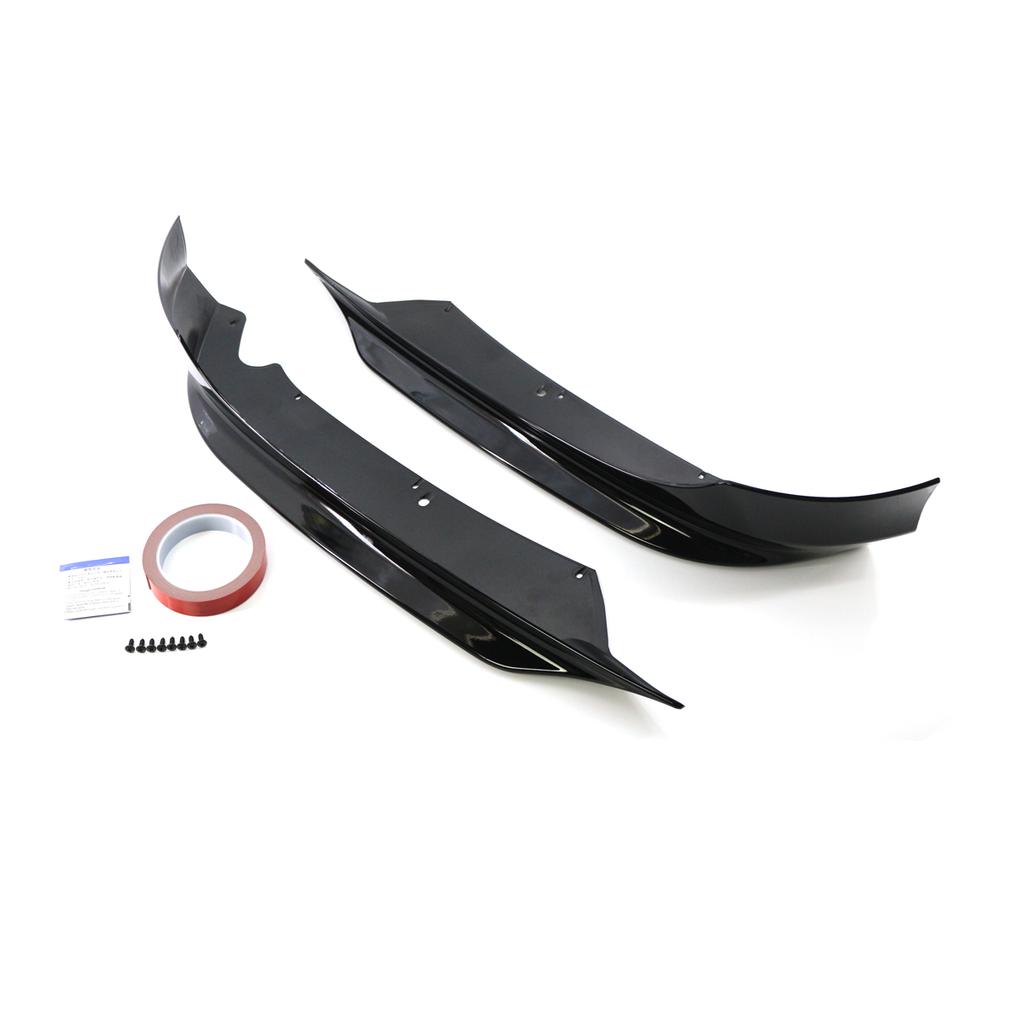 Gloss Black Bumper Side Splitter Cover Lip Fog Lamp Air Vent Spoiler For BMW 3 Series E90 325i 335i Sedan LCI 4 Door