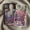 Japan Anime Landscape Street View Scenery Phone Case For iPhone 14 15 Pro Max 13 12 11 XR XS SE20 7 8Plus Clear Hard Cover Shell