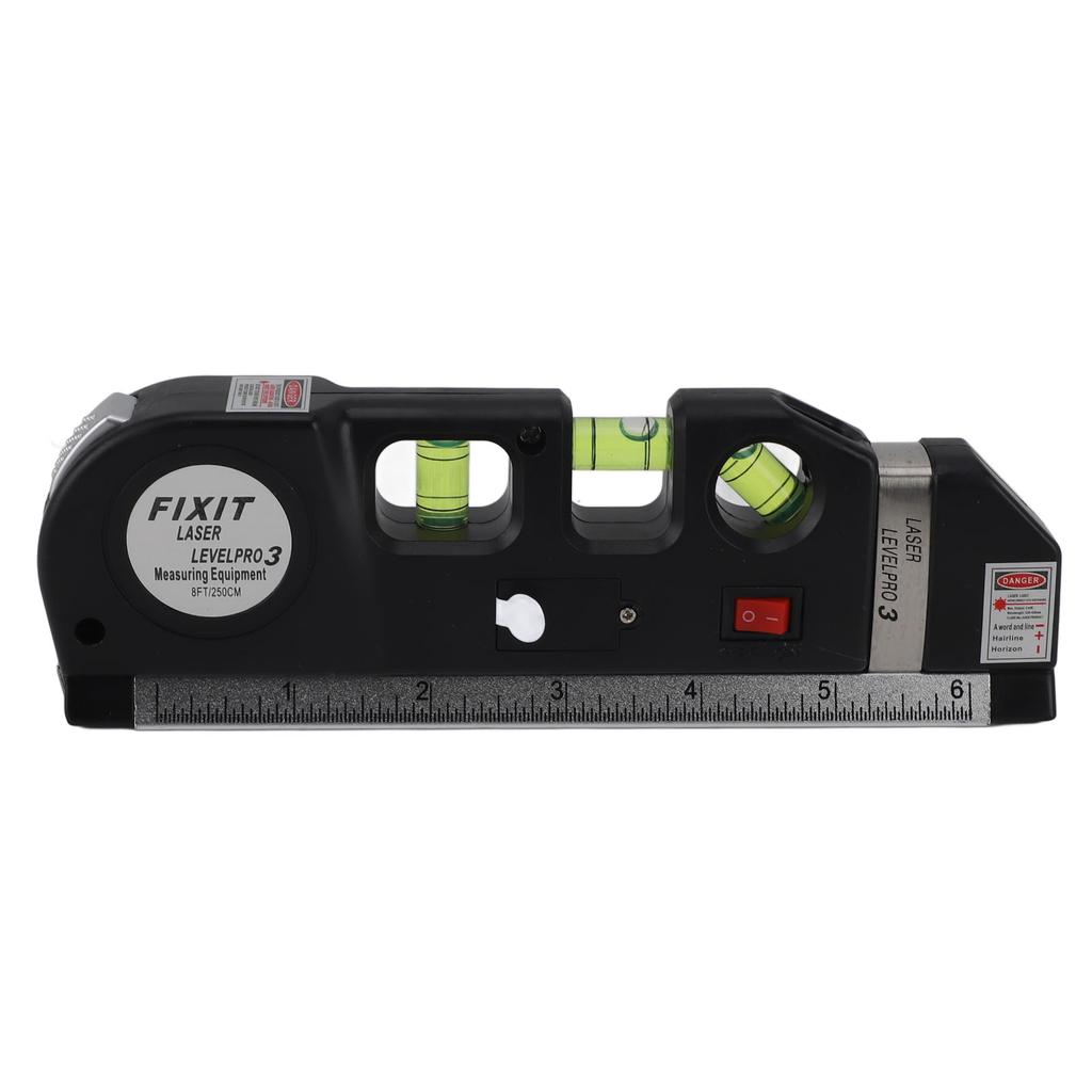 Level Line Tool 3 in 1 Multifunctional Cross Line Measure Tape Ruler for Home Decoration