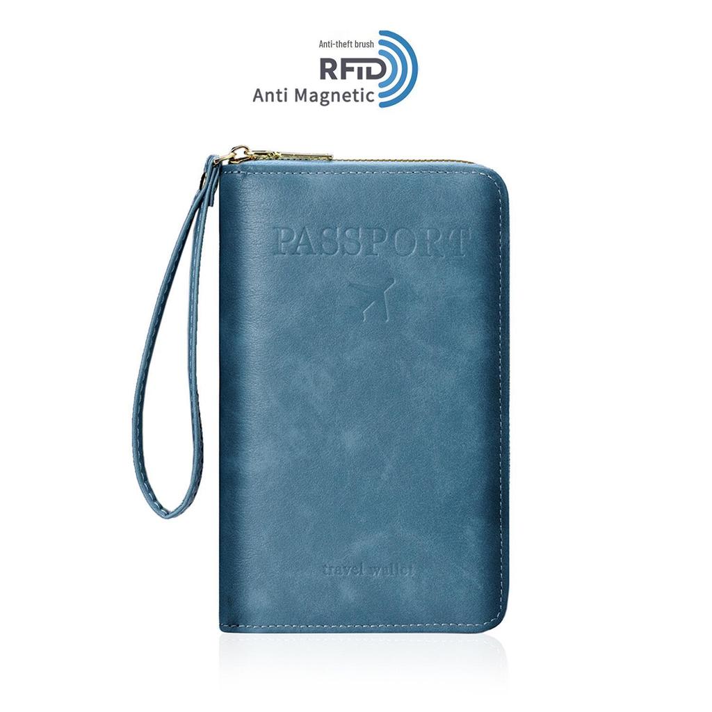 2025 RFID Zippered Travel Passport and Ticket Organizer Anti-theft Bag