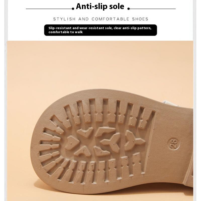 Spring and Autumn New All-match Girls Soft-soled Non-slip Performance Comfortable Leather Shoes