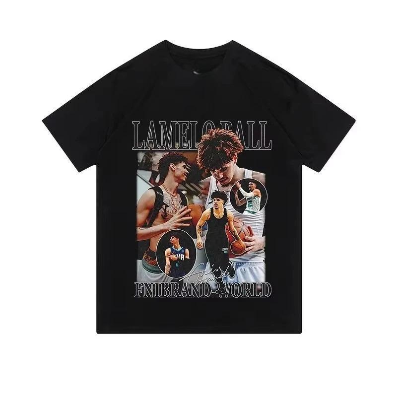 

LaMelo Ball Charlotte Hornets #2 Vintage Streetwear Graphic T-Shirt, Oversized NBA Basketball Tee, Unisex Casual Top 4XL