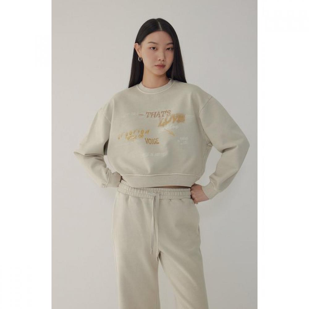 

Vov Dyed Printed Sweatshirt 7116140103 04 (light beige)/S(55)