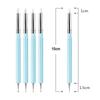5pcs/Set Double-ended Silicone Head Carving Dotting Pen Brush Modeling Dotting Nail Art Tool