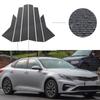 6Pcs Carbon Fiber Look Car Pillar Posts for KIA Optima K5 2016-2020 Door Window Trim Decal Cover Stickers