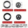 Car Carbon Fiber Pattern Logo Steering Wheel Decoration Sticker For VW GTI Polo Golf MK6 MK7 MK8 Passat B6 B7 B8 Tiguan CC T-ROC