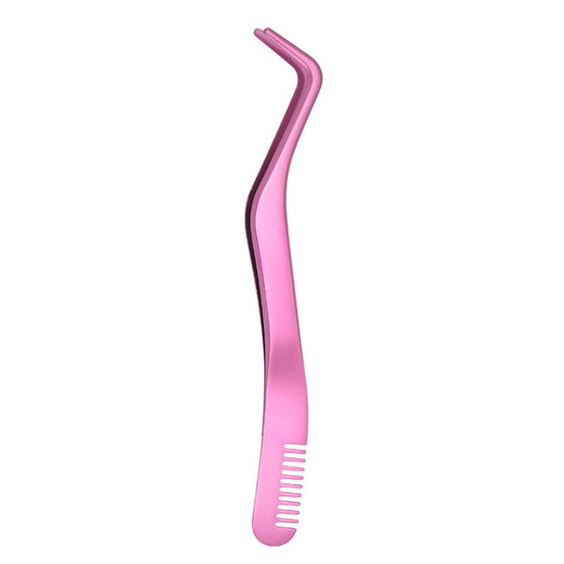Stainless Steel Strap Comb Grafting Wearing False Eyelashes Auxiliary Forceps Eyelash Curler Wearing Tight Beauty Tool