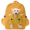 Kids School Bag With Adorable Bear Pendant And Lightweight Nylon Interior For Young Children