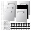A20F-6-Pack Self-Adhesive Clothes Hangers 8.0 X 8.0 Cm Hook Adhesive Picture Hanging Board Kit For Mirrors And Hanging Art