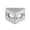 10pcs Aluminum Alloy L Shape Corner Bracket Right Angle Brace Fastener 20x20mm