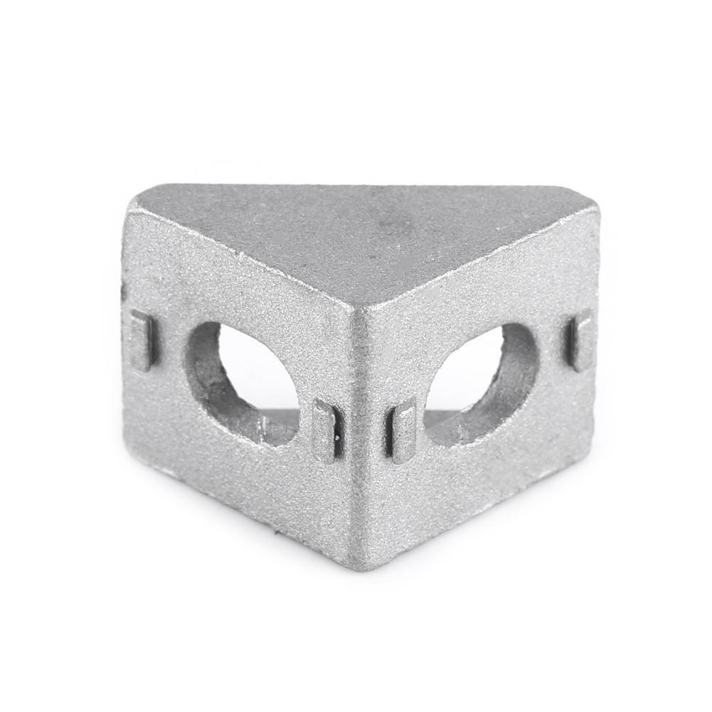 10pcs Aluminum Alloy L Shape Corner Bracket Right Angle Brace Fastener 20x20mm
