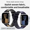 Nylon Woven Strap For Apple Watch Ultra 3 Band 49mm 46mm 45mm 44mm 38mm 40mm 41mm Faubourg Party Bracelet For iWatch Series11 10 9 8 7 6 5 SE3