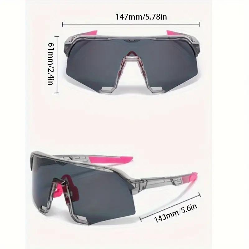 Unisex Sports Shield Glasses Men's and Women's Gifts Fashionable Large-sized Glasses for Women Men