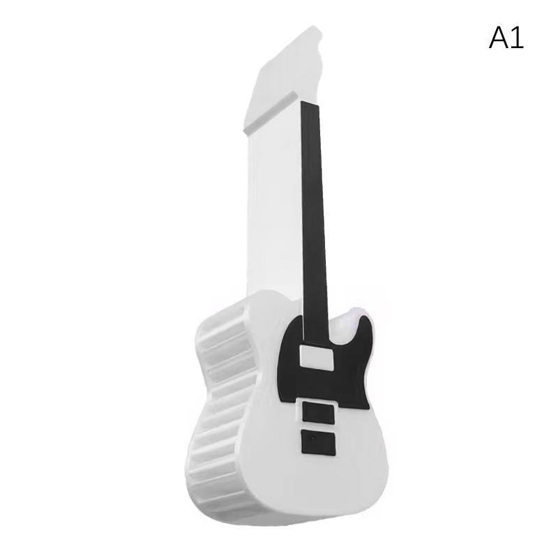 

10-Slot Guitar Pick Holder Guitar Shape Plastic Guitar Pick Organizer Space-Saving For Electric, Acoustic, Classical Guitars