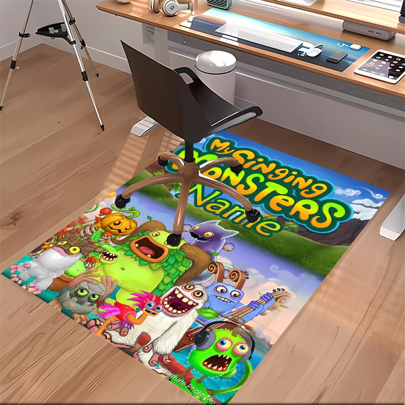 Custom personalization My Singing Monsters Print Area Rug - Soft, Washable Non-Slip Indoor Mat,Living Room,Home&Office Decorative Rug