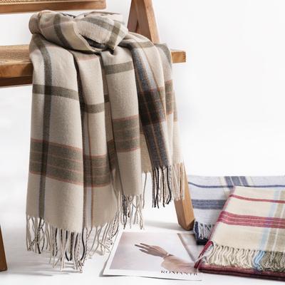 Striped Scarf Women's Autumn and Winter New Imitation Cashmere Fashion Shawl Warm Scarf Day
