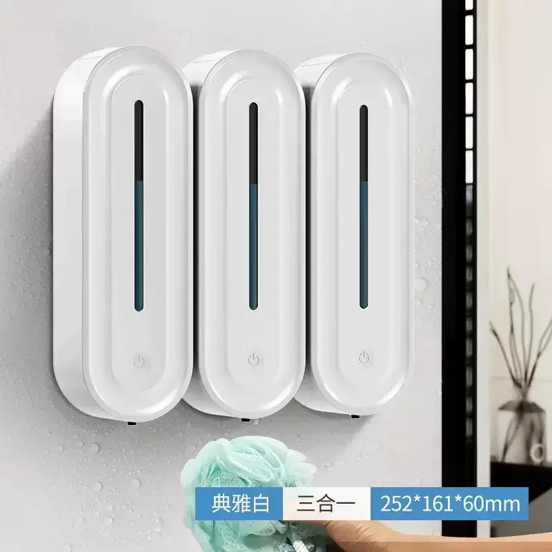 Dispenser di Sapone Intelligente 420ML a Parete Dispenser da Cucina Sensore di Induzione Senza Contatto Accessori per Bagno Hotel Centri Commerciali