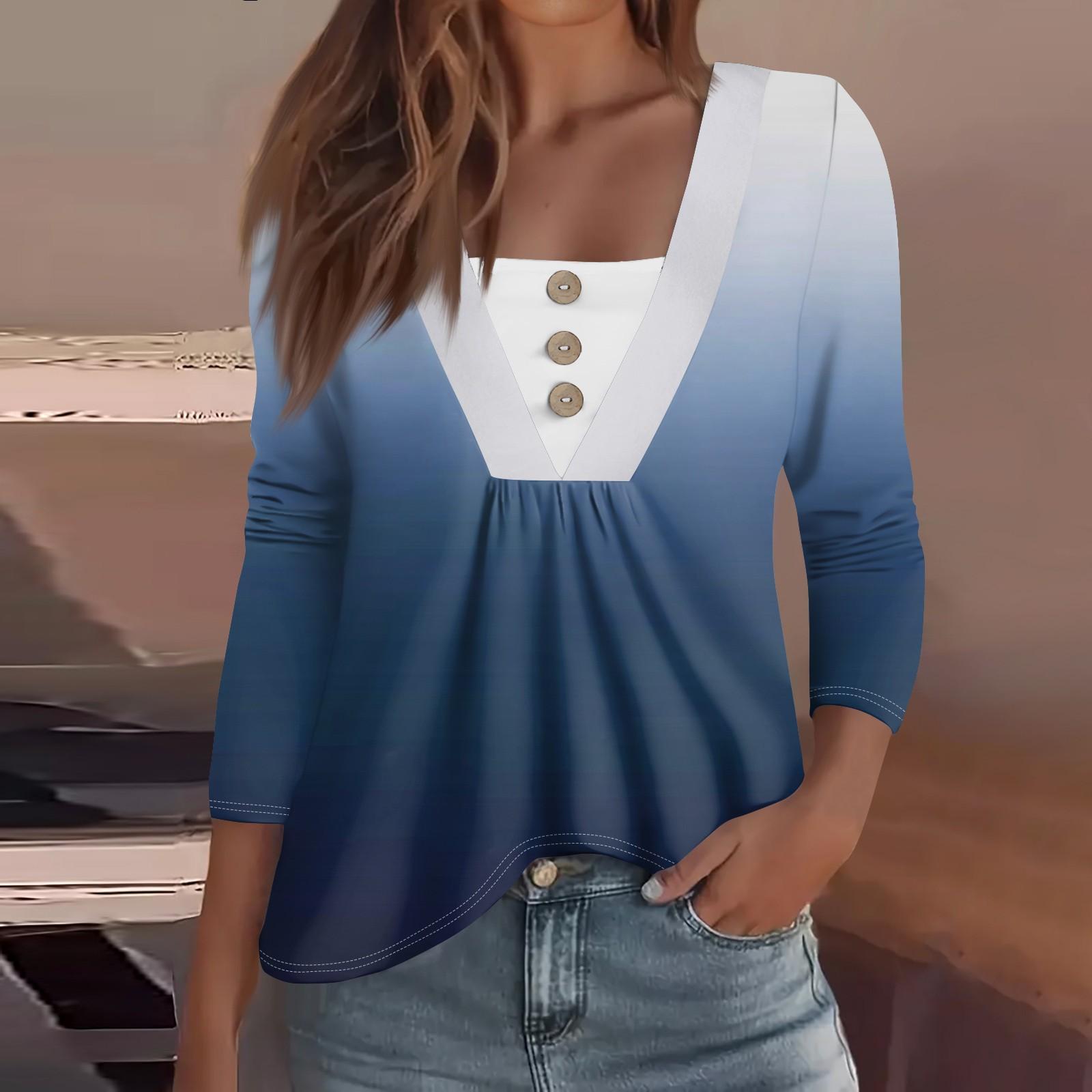 Женская мода повседневная рубашка с длинным рукавом — фото 6